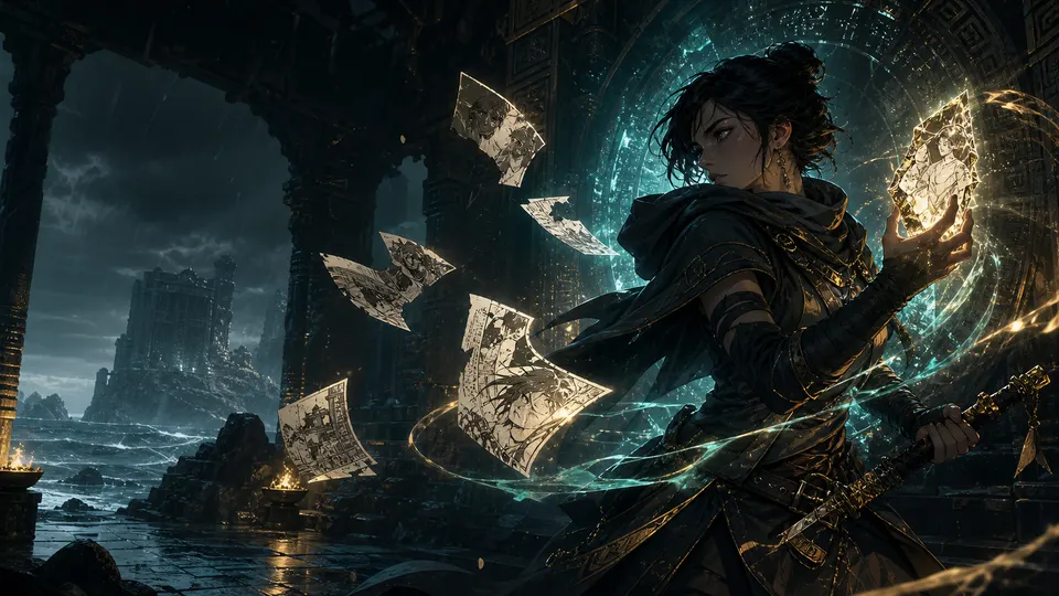 AI-generated Assassin's Creed: Forgotten Temple manhwa translate AI hero image for Nayovi OCR translation.