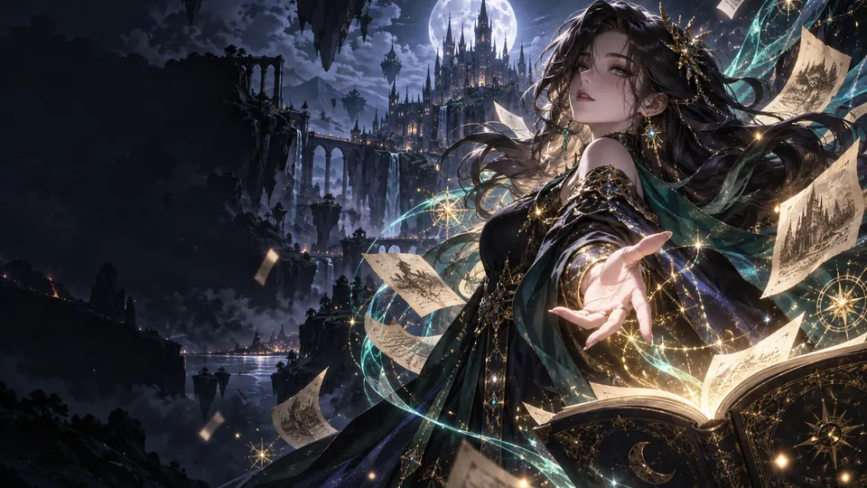 AI-generated Fantasy mood picks manhwa translate AI hero image for Nayovi OCR translation.