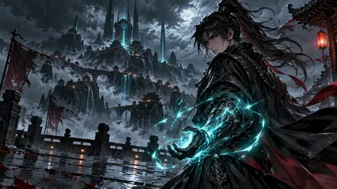 AI-generated Nano Machine manhwa translate AI hero image for Nayovi OCR translation.