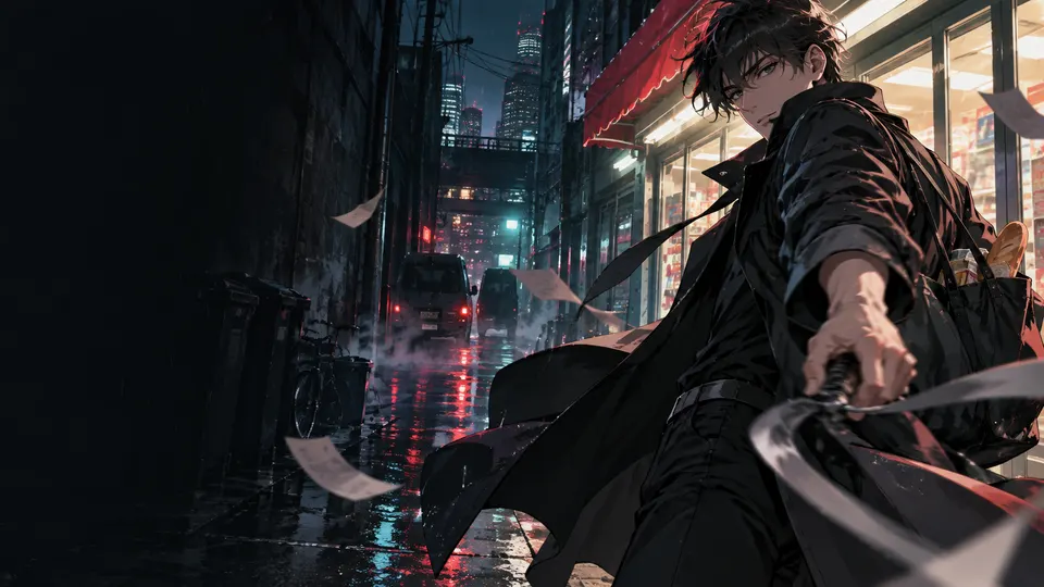 AI-generated Sakamoto Days manga translate AI hero image for Nayovi OCR translation.
