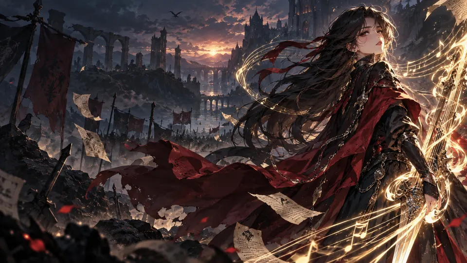 AI-generated The Warrior's Ballad manhwa translate AI hero image for Nayovi OCR translation.