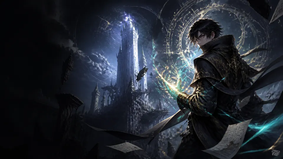 AI-generated The White Tower’s Rogue Mage manhwa translate AI hero image for Nayovi OCR translation.