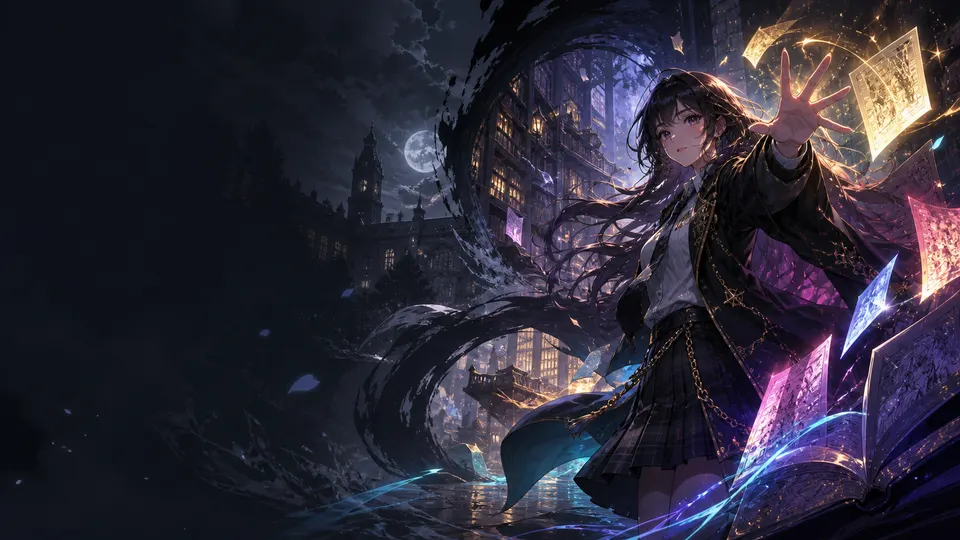 AI-generated Mixed Fantasy And School Picks manhwa translate AI hero image for Nayovi OCR translation.